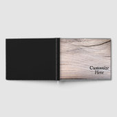 Personalisiertes Rustic Wood Grain Design Gästebuc Gästebuch (Voll)