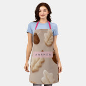 Personalisiertes rustikales Acorn- und Oakenleaf-M Schürze (Getragen)