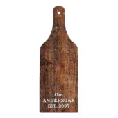 Personalisiertes rustikales, altes, gekratztes Hol Schneidebrett (Vorderseite)