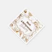 Personalisiertes rustikales Backunternehmen Serviette (Ecke)
