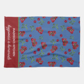 Personalisiertes rustikales Bauernhaus Tomato Geschirrtuch (Horizontal)