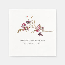 Personalisiertes rustikales Brautparty Napkins Serviette