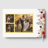 Personalisiertes Rustikales Herbstfoil Gästebuch m (Rückseite)