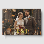 Personalisiertes Rustikales Herbstfoil Gästebuch m (Vorderseite)