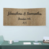 Personalisiertes rustikales Hochzeitsbanner – Indi Banner (Messe)