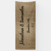 Personalisiertes rustikales Hochzeitsbanner – Indi Banner (Vertikal)