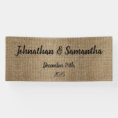 Personalisiertes rustikales Hochzeitsbanner – Indi Banner (Horizontal)
