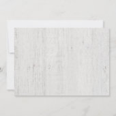 Personalisiertes rustikales Holz dankt Ihnen Dankeskarte (Rückseite)