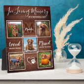 Personalisiertes Rustikales Hundeschema 5 Foto Fotoplatte (Seite)