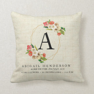 Personalisiertes rustikales kissen