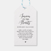 Personalisiertes rustikales modernes Schwarz, Beer Geschenkanhänger (Vorderseite)