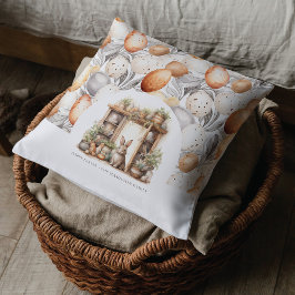 Personalisiertes Rustikales Osterhasen Kissen