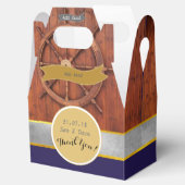 Personalisiertes, rustikales Schiffsattel Geschenkschachtel (Geöffnet)