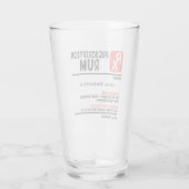 Personalisiertes RX-Rum-Verschreibungsglas Glas (Rückseite)
