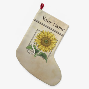 Personalisiertes S für Großer Weihnachtsstrumpf