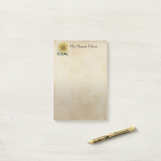 Personalisiertes S für Post-it Klebezettel (Auf Schreibtisch)