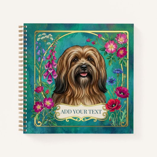 Personalisiertes Sable Lhasa Apso Quadratisches No Notizblock (Vorderseite)