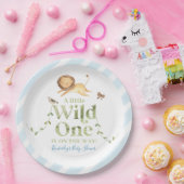 Personalisiertes Safari Jungle Baby Dusche Party Pappteller (Party)