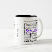 Personalisiertes Sagittarius Astrologie Zodiac Hor Zweifarbige Tasse (VorderseiteRechts)