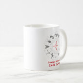 Personalisiertes Sagittarius Zodiac Geburtstagsges Kaffeetasse (VorderseiteRechts)