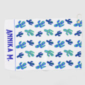 Personalisiertes Saguaro Cactus Pattern Golfhandtuch (Horizontal)