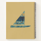Personalisiertes Sailboat-Notebook Notizblock (Rückseite)