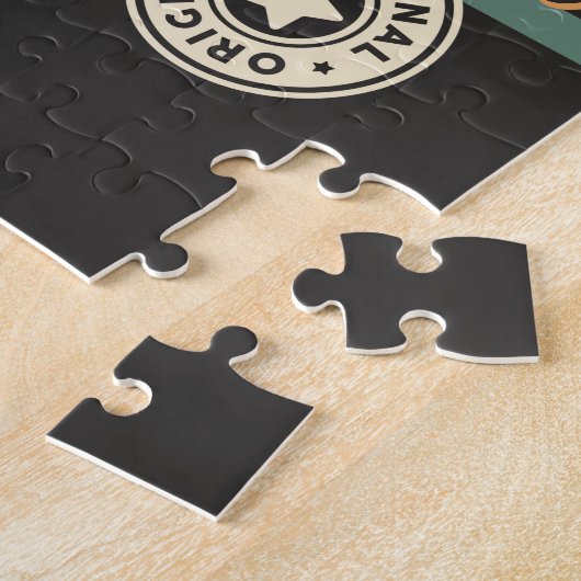 Personalisiertes Sailor Rum Liquor Flasche Retro S Puzzle (Seite)