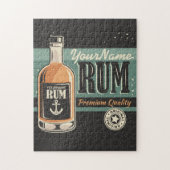 Personalisiertes Sailor Rum Liquor Flasche Retro S Puzzle (Vertikal)