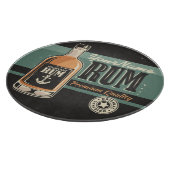 Personalisiertes Sailor Rum Liquor Flasche Retro S Schneidebrett (Ecke)