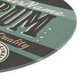 Personalisiertes Sailor Rum Liquor Flasche Retro S Schneidebrett (Ecke)