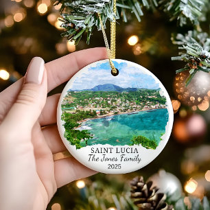 Personalisiertes Saint Lucia Ornament, Saint Lucia Keramik Ornament