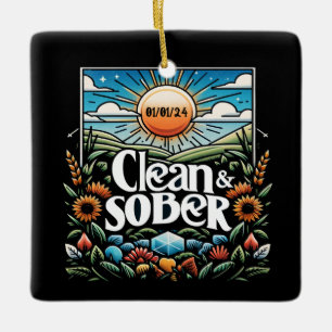Personalisiertes Sake-Geschenk für sauberes und nü Keramikornament
