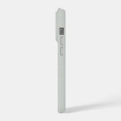 Personalisiertes Salbeigrün im französischen Landh iPhone Hülle (Linke Seite)