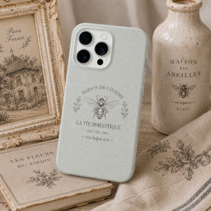 Personalisiertes Salbeigrün im französischen Landh iPhone 15 Pro Hülle