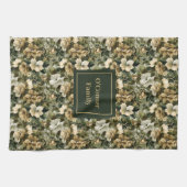 Personalisiertes Salbeigrünes Geschirrtuch Chic Ak (Horizontal)