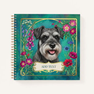 Personalisiertes Salz- und Pfeffer-Schnauzer-Notiz Notizblock