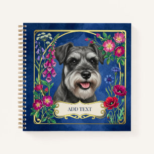 Personalisiertes Salz- und Pfeffer-Schnauzer-Notiz Notizblock