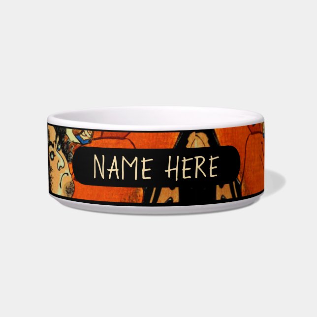 PERSONALISIERTES SAMURAI PET LEBENSMITTELBOWL NAPF (Vorderseite)