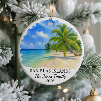 Personalisiertes San Blas Islands Keramik-Ornament Keramik Ornament