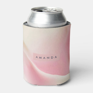 Personalisiertes Sanftes Rosa Seidenwelle-Design Dosenkühler