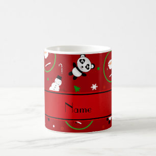 Personalisiertes Sankt-Namensweihnachten des roten Kaffeetasse
