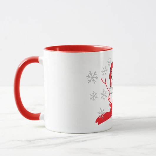 Personalisiertes Santa Face Tasse (Links)