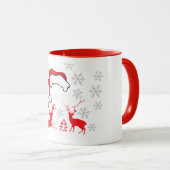 Personalisiertes Santa Face Tasse (VorderseiteRechts)