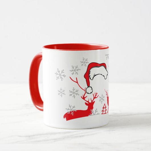 Personalisiertes Santa Face Tasse (Vorderseite Links)