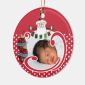 Personalisiertes SANTA Foto Keepake Ornament (Links)