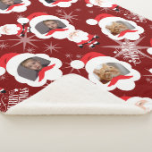 Personalisiertes Santa-FotoCollage Sherpadecke (3/4)