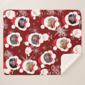 Personalisiertes Santa-FotoCollage Sherpadecke (Vorderseite (Horizontal))