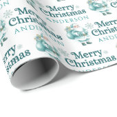 Personalisiertes Santa-Wrap-Papier Geschenkpapier (Rolleneckpunkt)