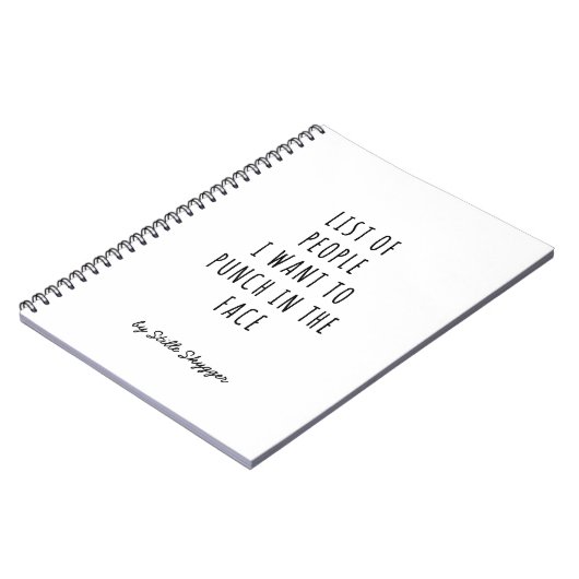 Personalisiertes sarkastisches notizblock (Linke Seite)