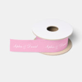 Personalisiertes Satinband mit individuellem Text (Spule)
